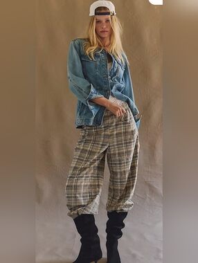 Free People Nice Choice Pull-On Trousers SZ L NWT